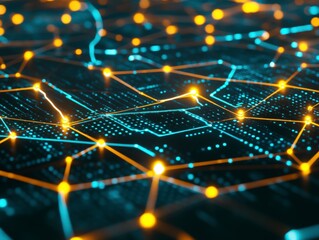 Obraz premium Abstract Network Visualization