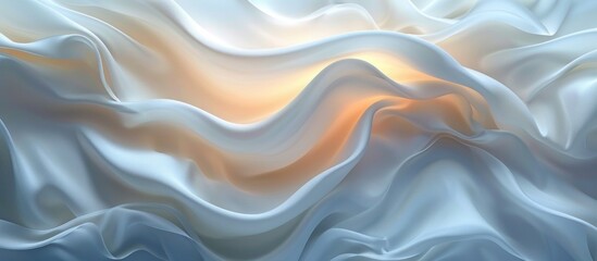 Obraz premium Abstract White and Blue Fabric with Light