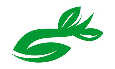 leaf logo vector icon