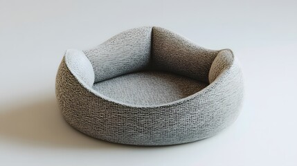 Cozy, round pet bed designed for comfort and relaxation.