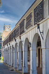 detail facade of the building