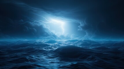 Lightning's abstract beauty pierces the storm. Thunder follows, showcasing the weather's strength.