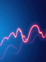 Colorful forex chart pattern with abstract shapes, unique visualization, forex chart