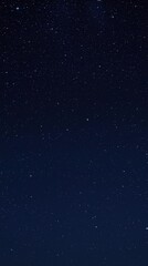 Dark blue night sky with stars twinkling on black background, shadows, sparkling