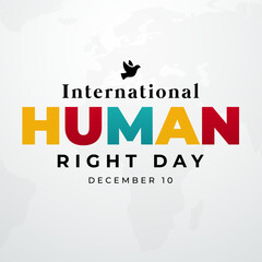 international human rights day december 10th banner stand up for human right theme. banner for social equality.