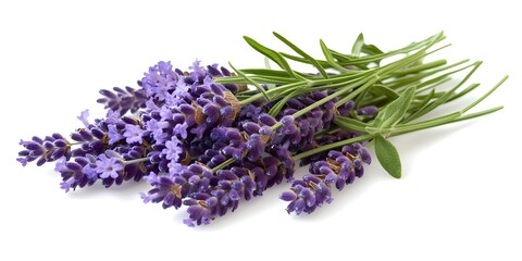 Fragrant purple lavender blossoms.