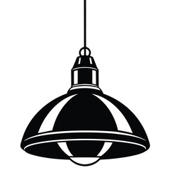 Minimalist Pendant Lamp Vector Illustration Style