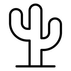 Cactus icon. Vector line icon