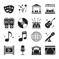 Flat Design Icon Set for Business and Technology