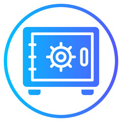 safety box gradient icon