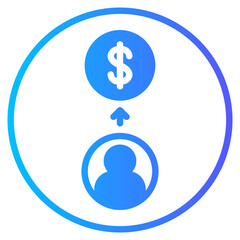 user gradient icon