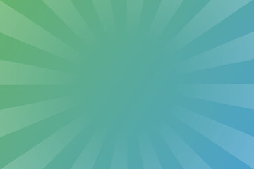 緑の背景、集中線、放射線、グラデーション