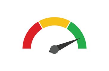 Net Promoter Score, Customer Satisfaction, Performance Gauge, Key Performance Indicators Concept Image. Speedometer Graphic.