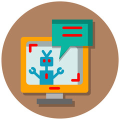 Fototapeta premium Chatbot Icon