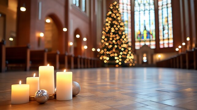 candles in church of st nicholas