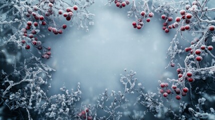 A close up of a branch with red berries on it