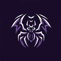 logo, illustration, spider, vampire, bat