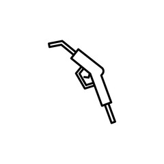 Petrol vector icon outlined style.