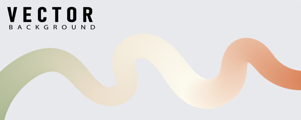 Wavy shape with Colorful gradient.