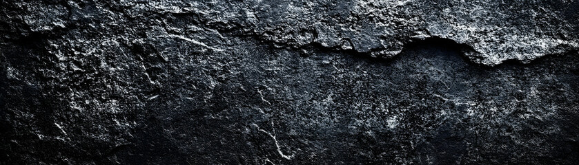 Dark Stone Texture Background. Rugged, Cracked Surface