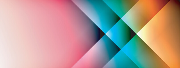 Colorful gradient with lines made of shadow and light. Creative background