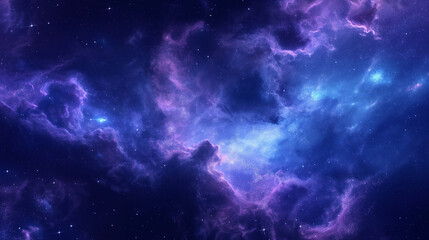 Fototapeta premium A mystical twilight sky with scattered