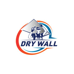 DRYWALL PLASTERING LOGO