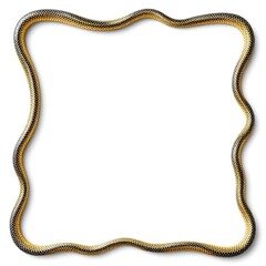 Fototapeta premium Snake border white background copy space