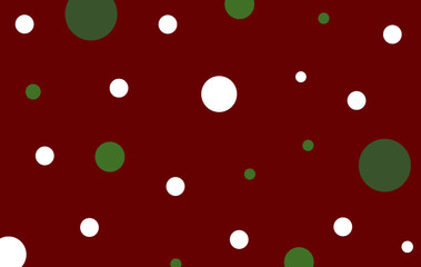 illustration abstract red background dot white and green christmas concept  