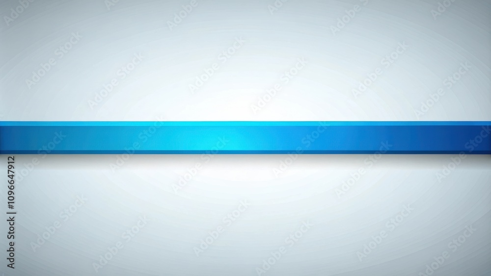 Aufkleber A Simple Abstract Design with a Single Blue Horizontal Line on a Light Gray Background