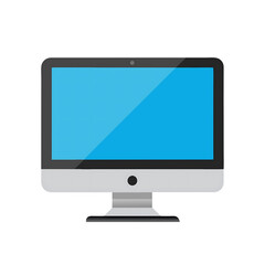 illustration of  lcd monitor isolated on transparent background