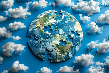 Earth made of puzzles