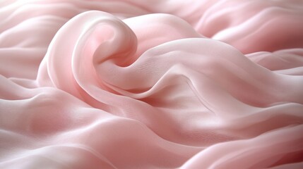 Obraz premium Elegant Draped Pink Silk Fabric