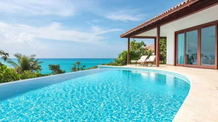 Luxurious Villa on Cliffside Overlooking Ocean View