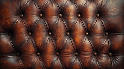 Naklejka premium Luxury Brown Leather Upholstery Texture