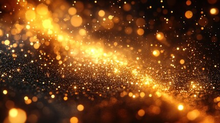 Obraz premium Golden Glitter Sparkle Background: A Luxurious Festive Design