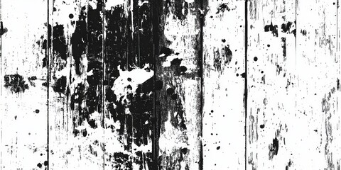 Intriguing Black and White Aged Wooden Plank Texture.  A Grunge Wood Panel Design for Backgrounds and Illustrations.  A Vintage Wood Plank Visual for Art Prints and Posters.