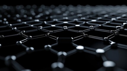 Fototapeta premium Abstract Hexagonal Network Structure Graphic