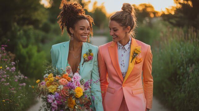 Vibrant Non-Traditional Wedding Outfits for Modern Brides