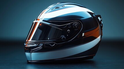 Obraz premium Sleek Racing Helmet: Design and Technology