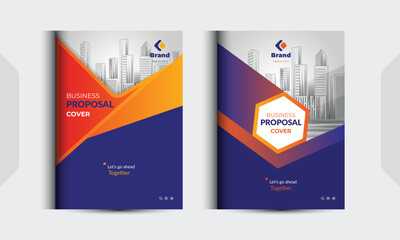 Corporate Business Proposal Catalog Cover Design Template adept for multipurpose Projects