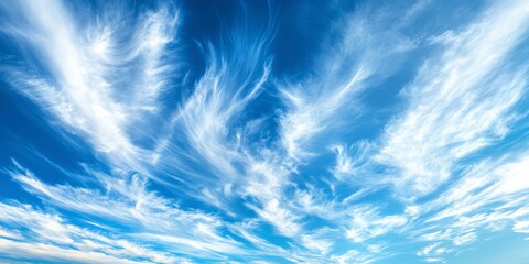 Majestic Cloud Formations in a Vibrant Blue Sky