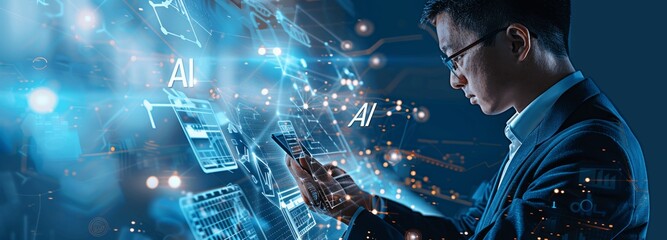 Global Business Network Strategy with AI and Technology for Economic Growth and Data Analysis in Finance and Banking