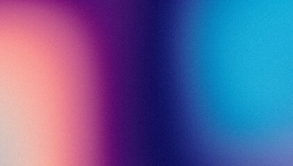 Smooth purple pink blue color grainy gradient background. Abstract colorful noisy gradient texture, soft, Vibrant, bright, shine, glowing, website header cover, poster, banner