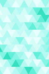 Vector background from a gradient of triangles of turquoise colors of shades