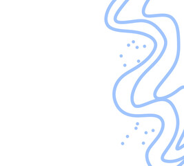 abstract blue wave line art