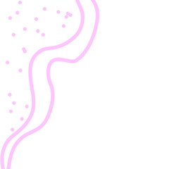 Line element abstract pink