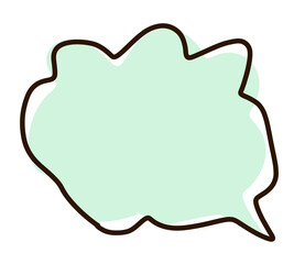 speech bubble frame text cloud