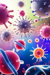 3d rendered illustration of a virus