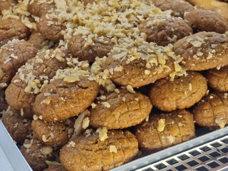 melomakarona greek xmas sweet with honey and nuts